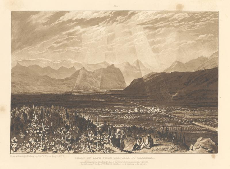 F049D V. CHAIN OF ALPS FROM GRENOBLE TO CHAMBERI.{open cap}