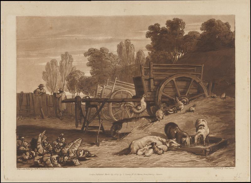 F017 The Farm-Yard with the Cock