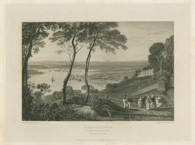 R099 Plymouth Dock from Mount Edgecomb