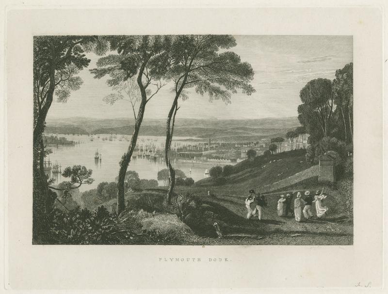 R099a Plymouth Dock from Mount Edgecomb