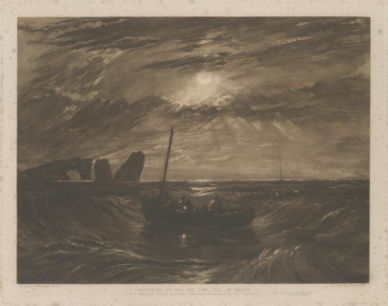 F085S Moonlight At Sea . The Needles