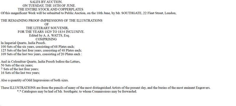 state: ad4 LiteraryGazette1839p384_I_XLIIB_auction ad4