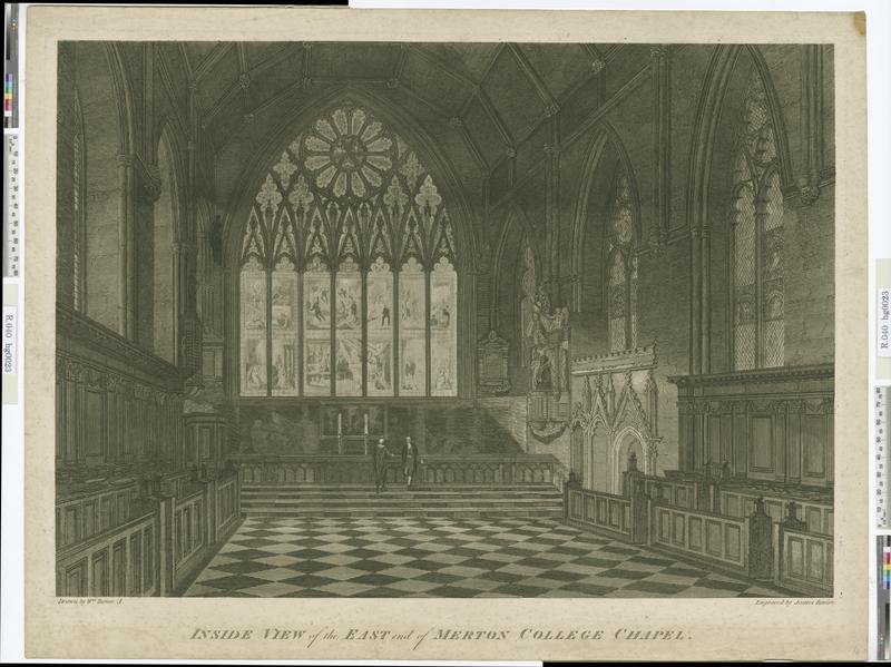 R040 Inside View of the East end of Merton College Chapel