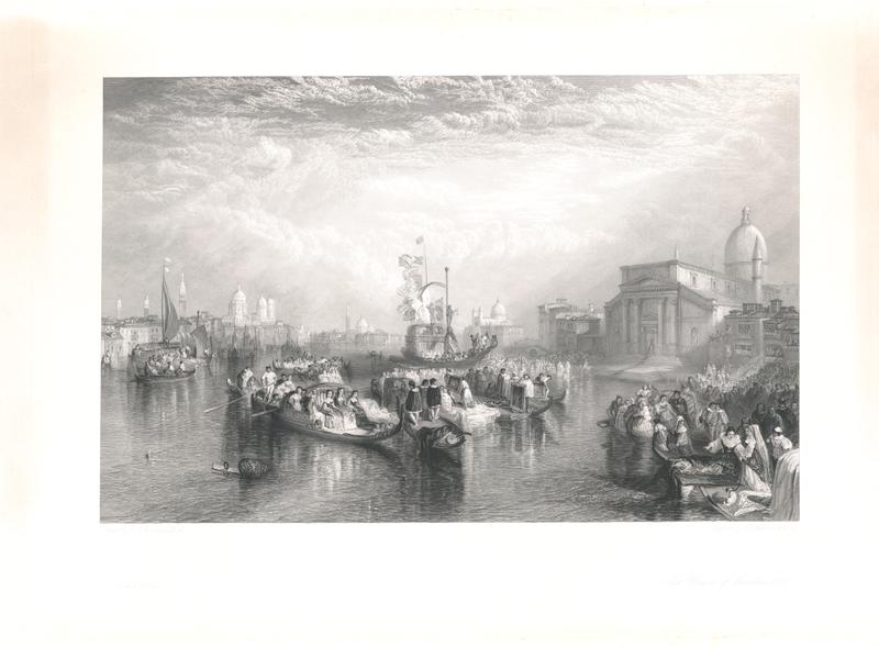 R677a Venice – Bellini’s pictures being conveyed to the Church of the Redentore